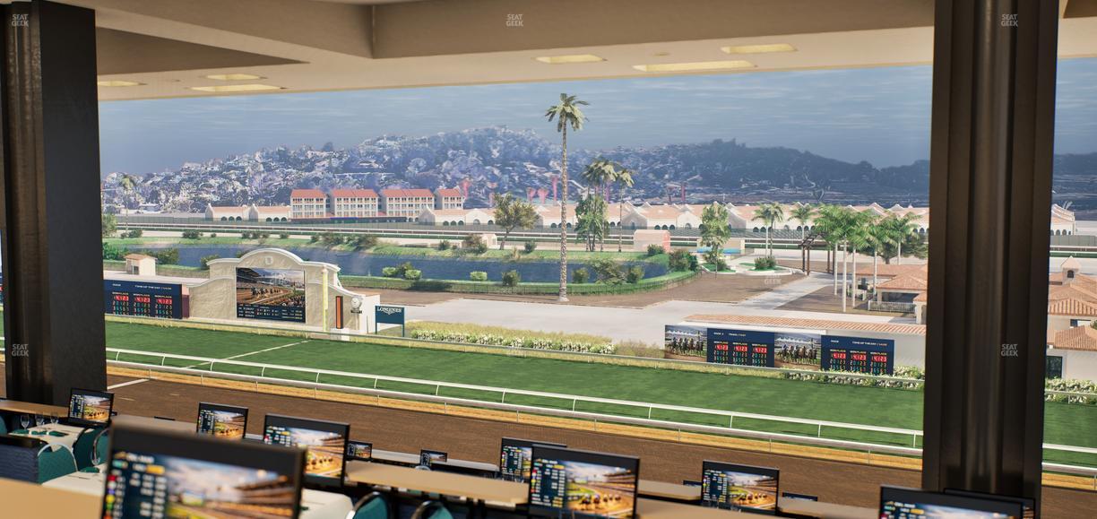 Del Mar Thoroughbred Club - Section Turf Club Lvl 4 Tbl F 51 Seat View