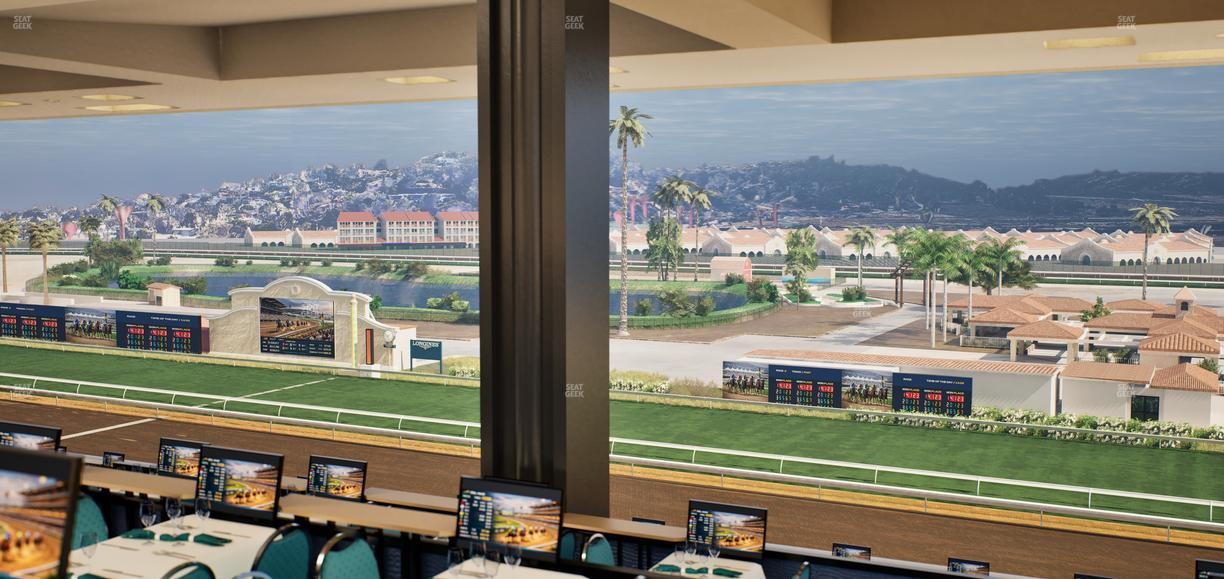 Del Mar Thoroughbred Club - Section Turf Club Lvl 4 Tbl F 54 Seat View