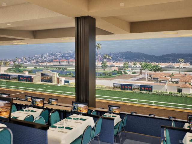 Del Mar Thoroughbred Club - Section Turf Club Lvl 4 Tbl F 54 Seat View