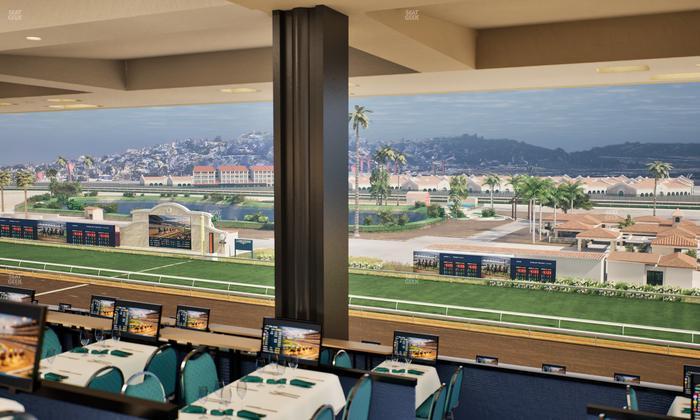 Del Mar Thoroughbred Club - Section Turf Club Lvl 4 Tbl F 54 Seat View