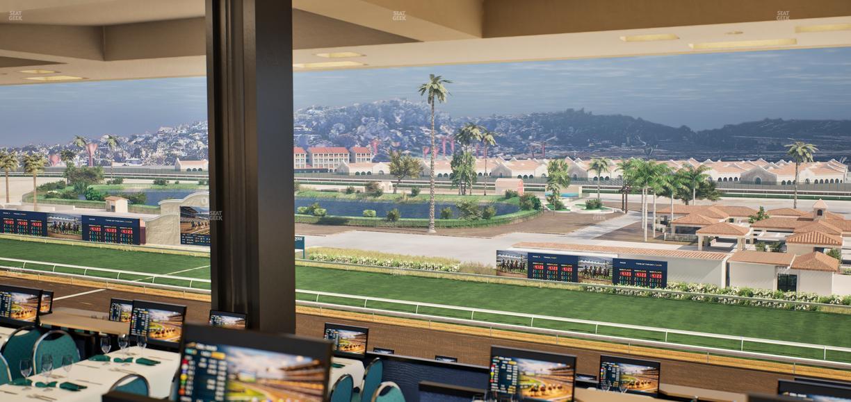 Del Mar Thoroughbred Club - Section Turf Club Lvl 4 Tbl F 55 Seat View