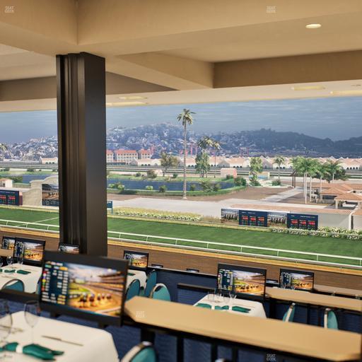 Del Mar Thoroughbred Club - Section Turf Club Lvl 4 Tbl F 55 Seat View