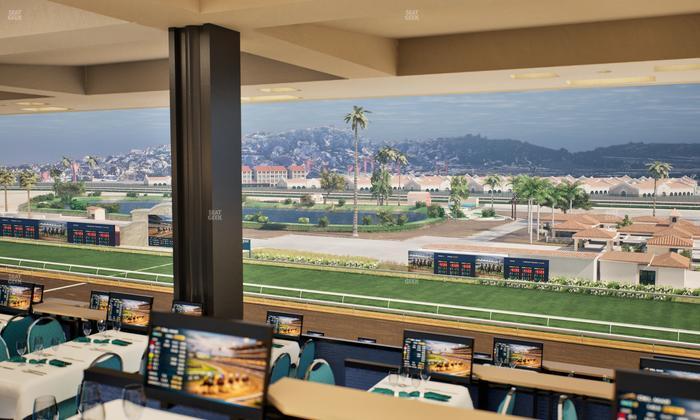 Del Mar Thoroughbred Club - Section Turf Club Lvl 4 Tbl F 55 Seat View
