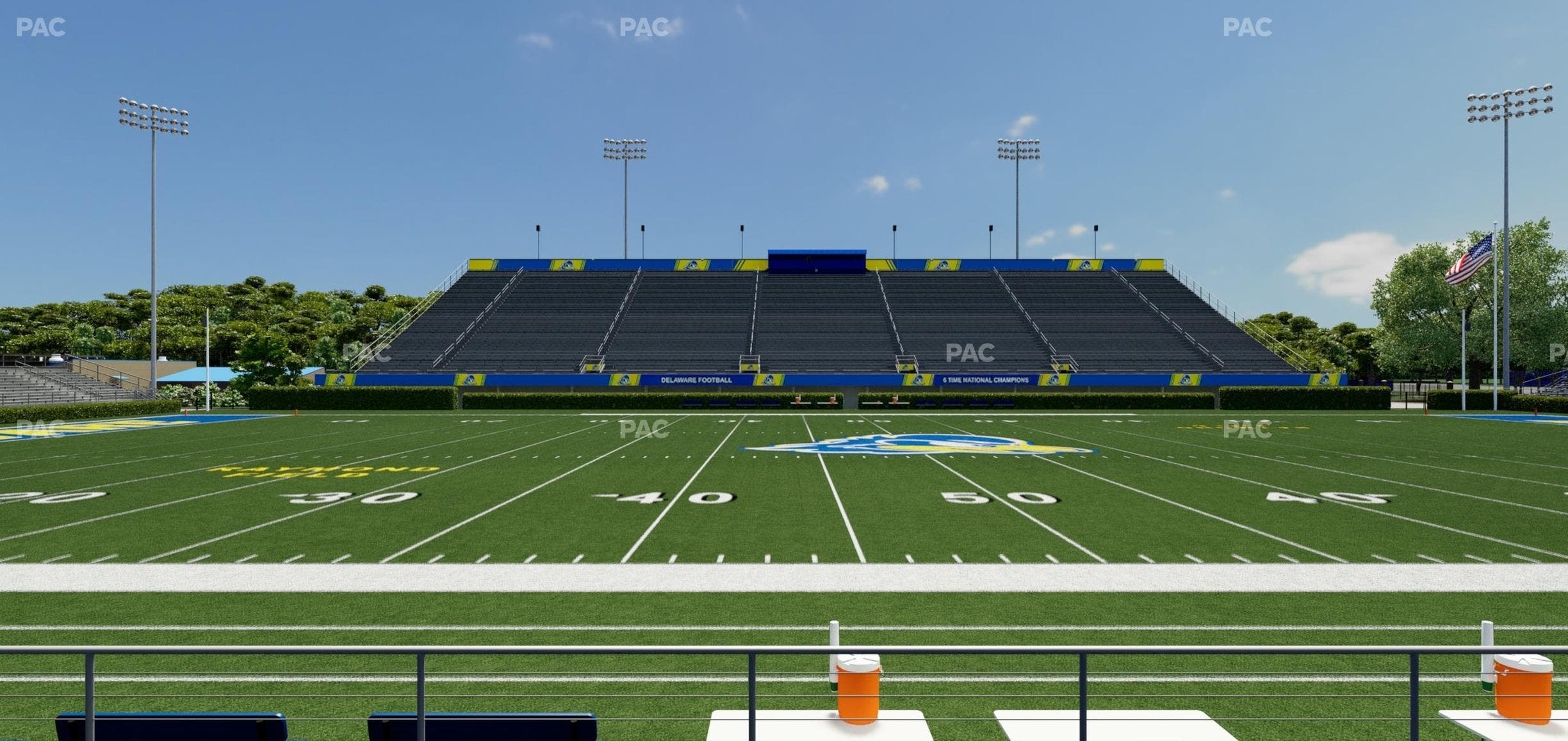 Delaware Stadium - Section 106 Seat View