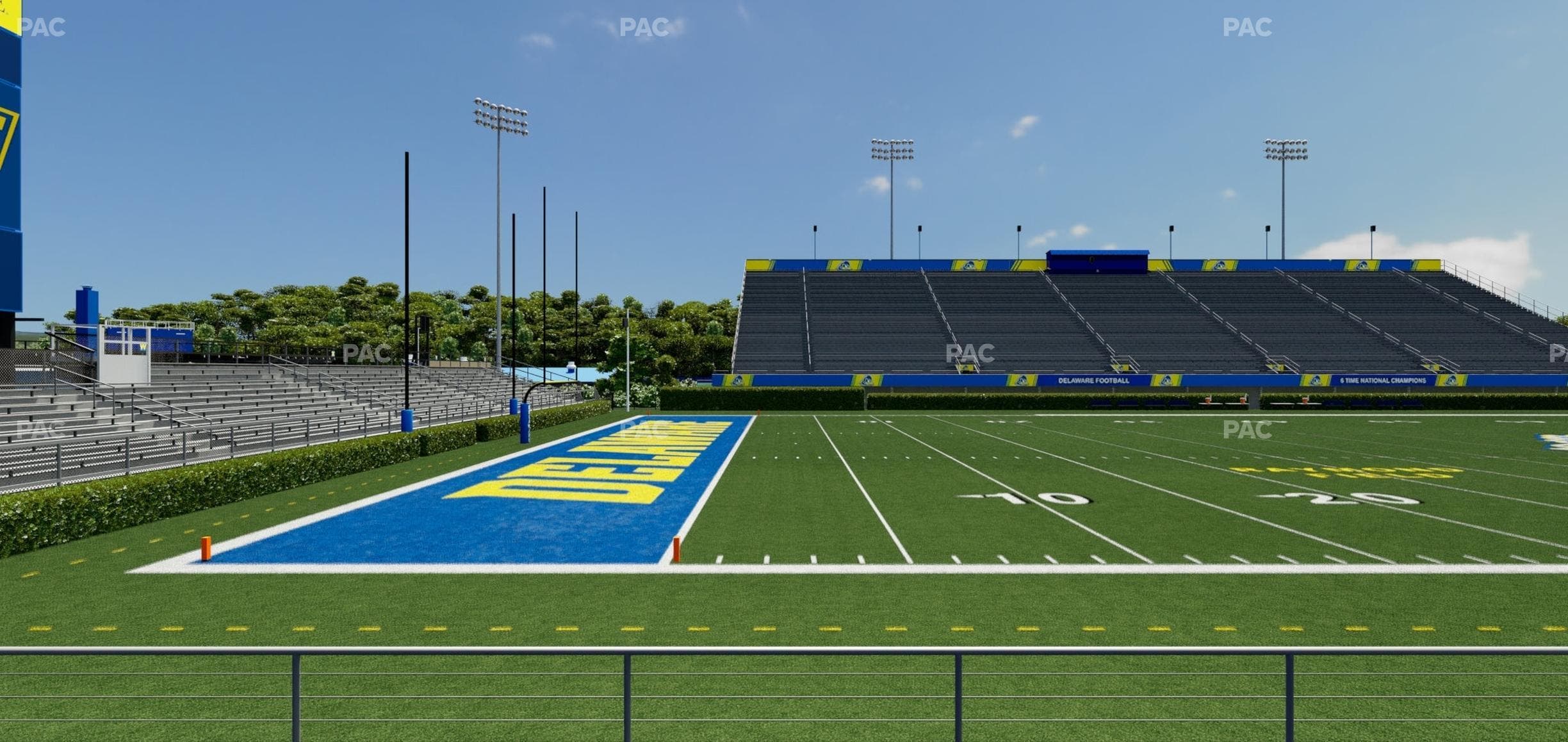 Delaware Stadium - Section 110 Seat View