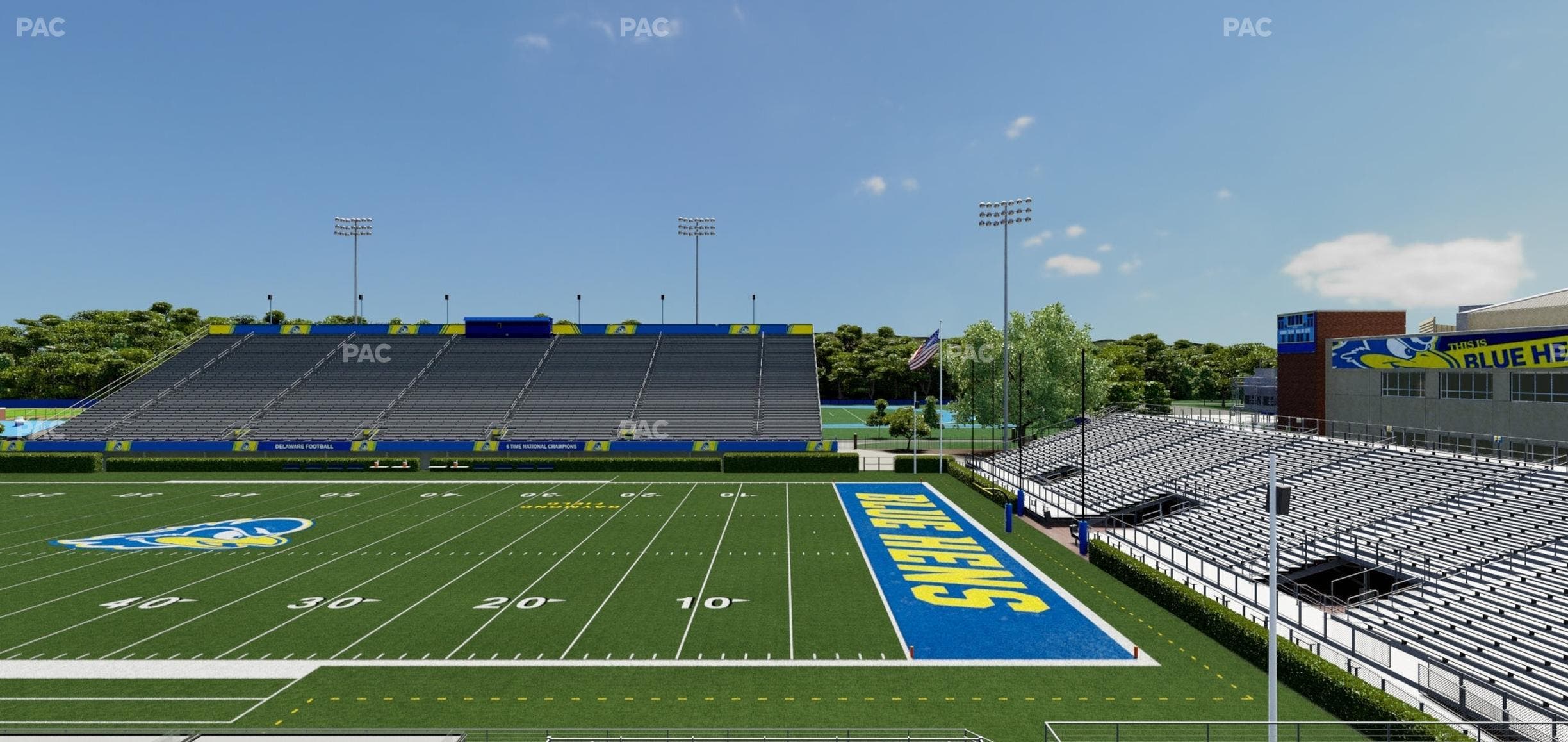 Delaware Stadium - Section A Seat View