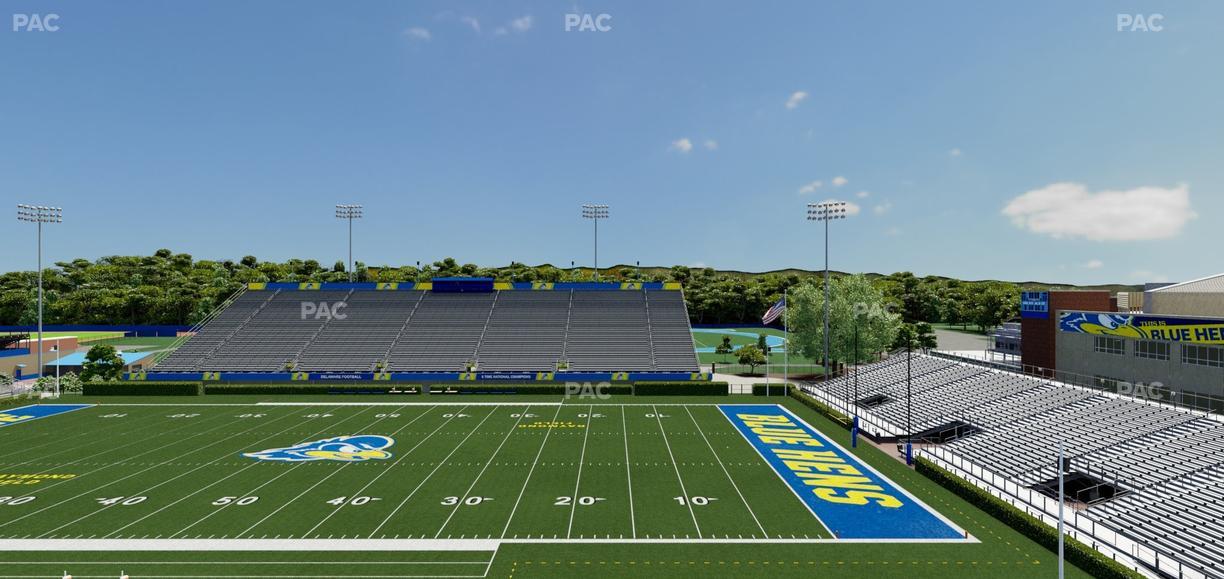 Delaware Stadium - Section B Seat View