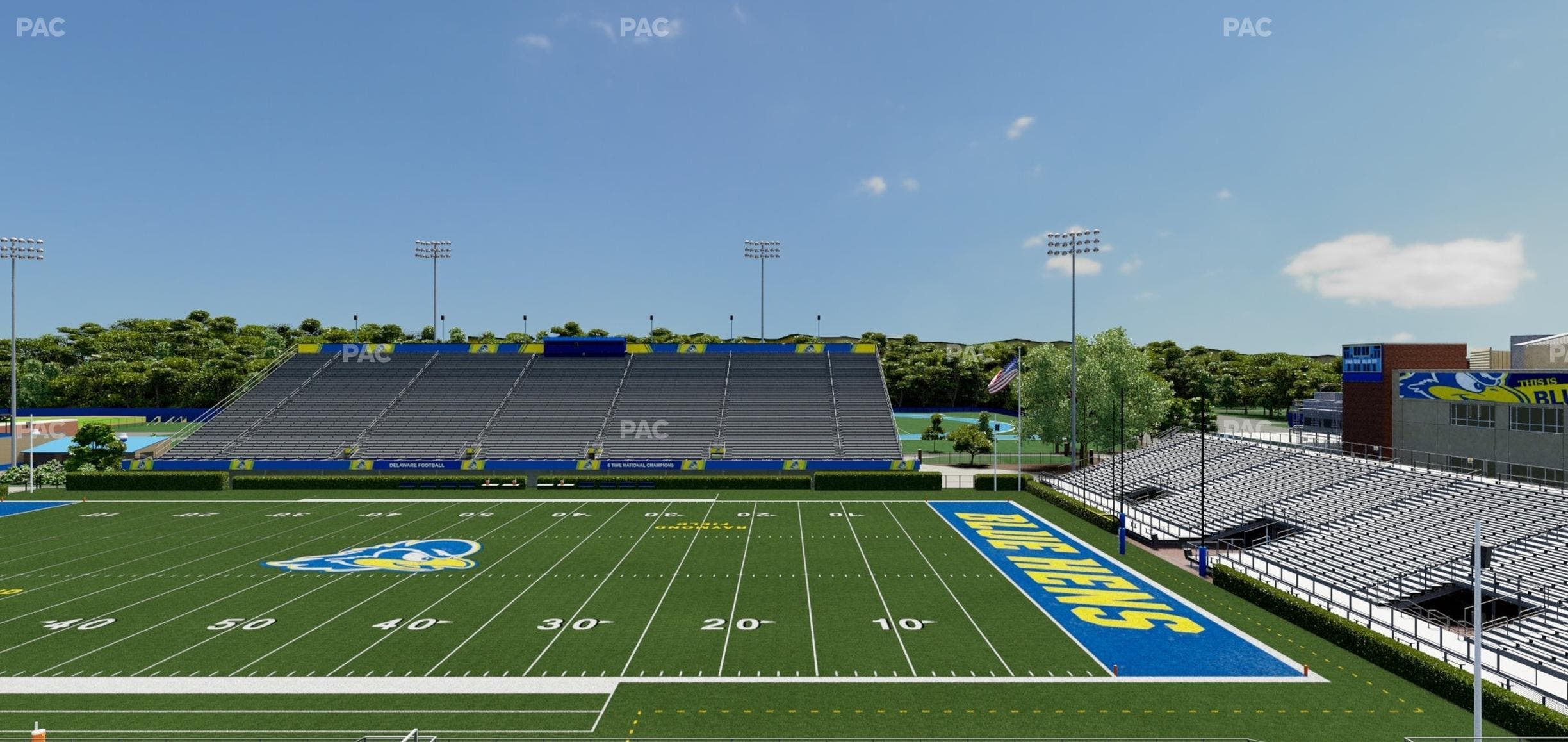 Delaware Stadium - Section B Seat View