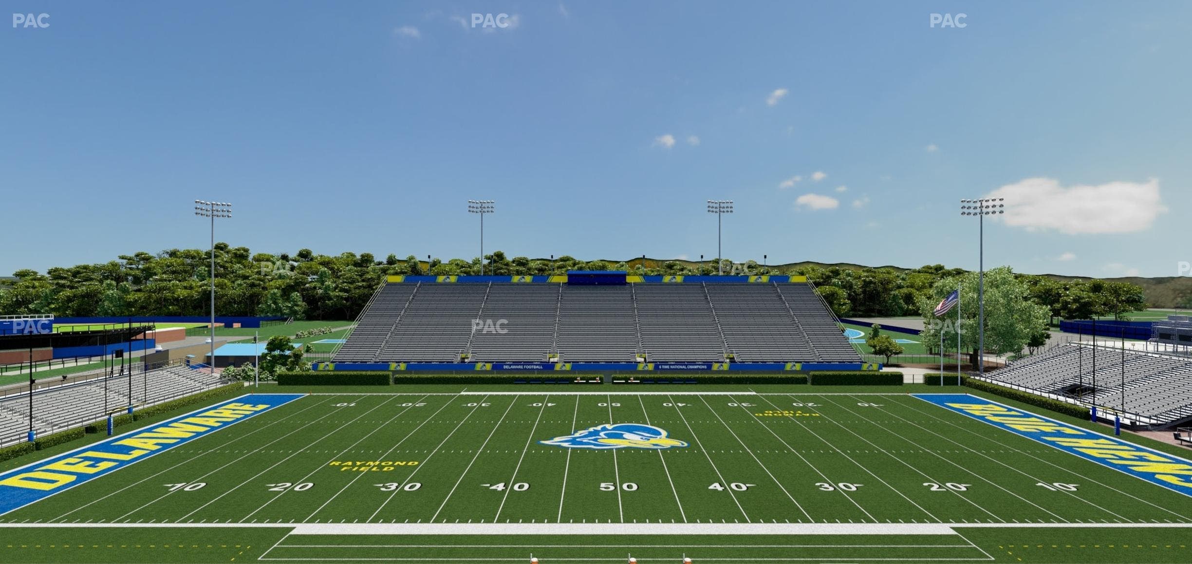 Delaware Stadium - Section D Seat View