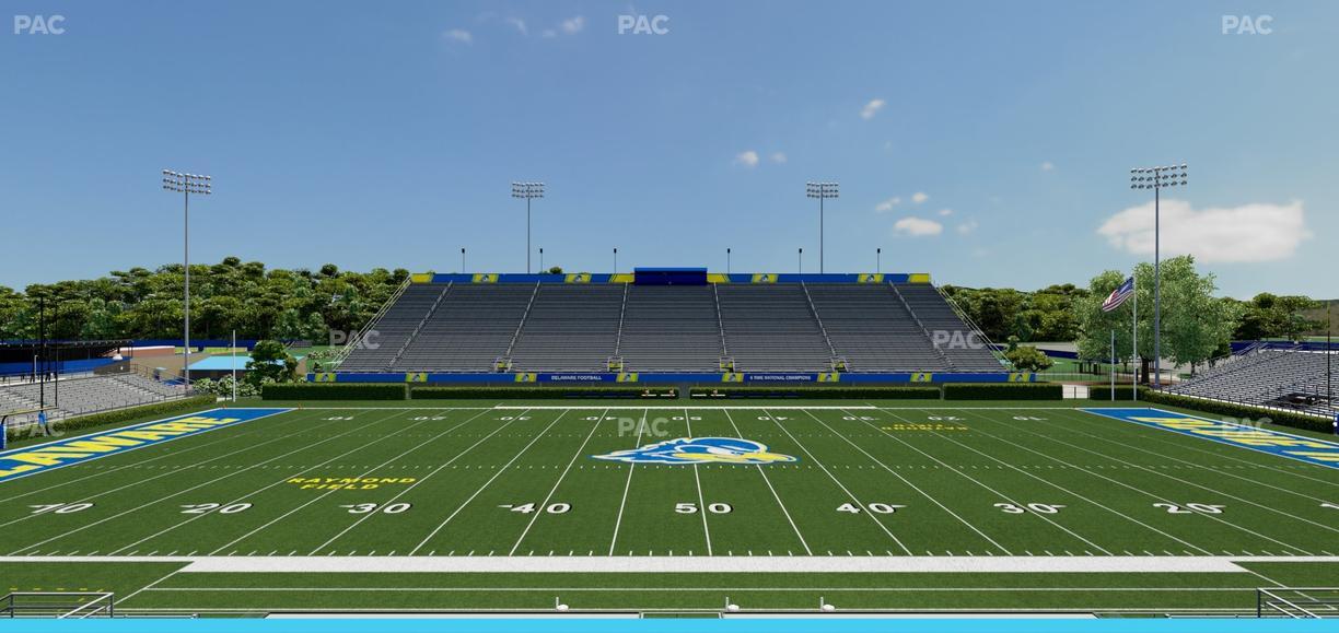 Delaware Stadium - Section D Seat View