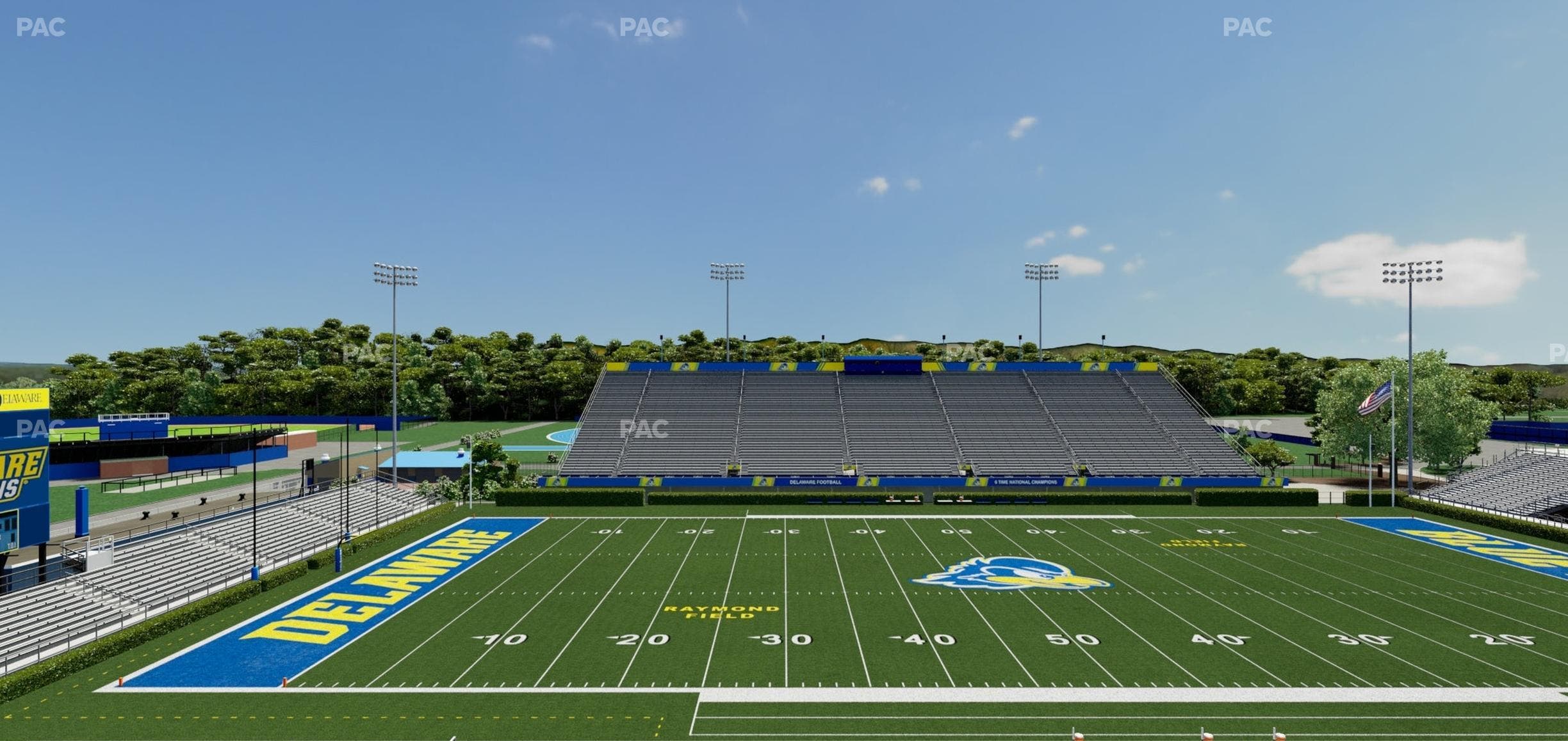 Delaware Stadium - Section E Seat View