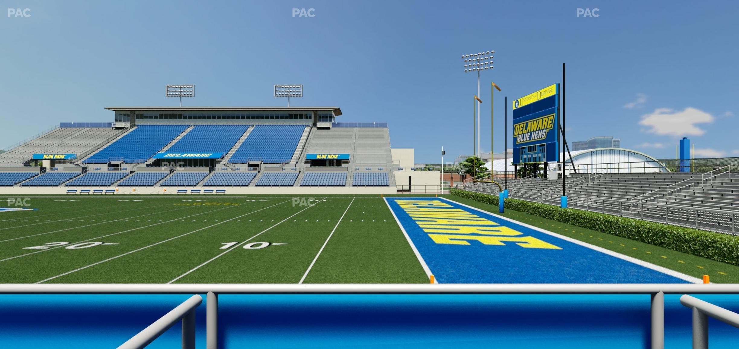 Delaware Stadium - Section East Box 53 Seat View