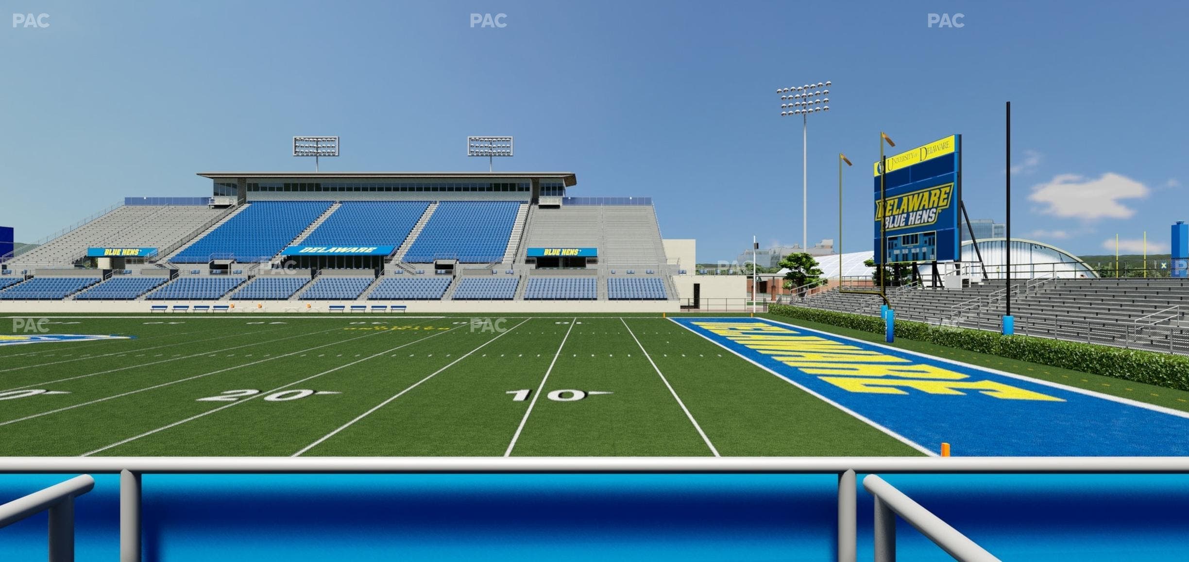 Delaware Stadium - Section East Box 56 Seat View