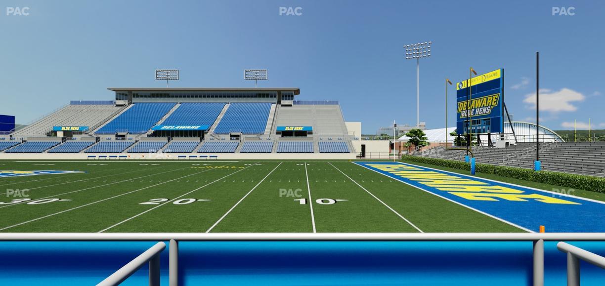 Delaware Stadium - Section East Box 57 Seat View