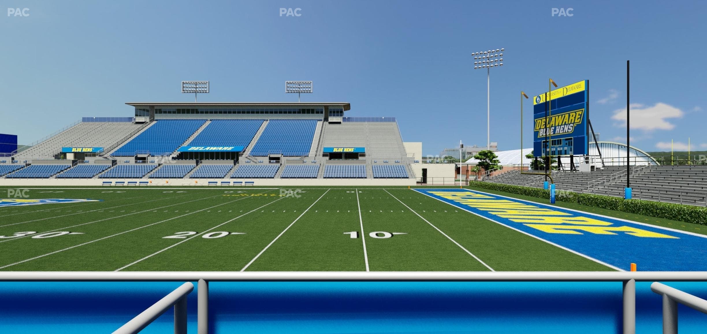 Delaware Stadium - Section East Box 57 Seat View