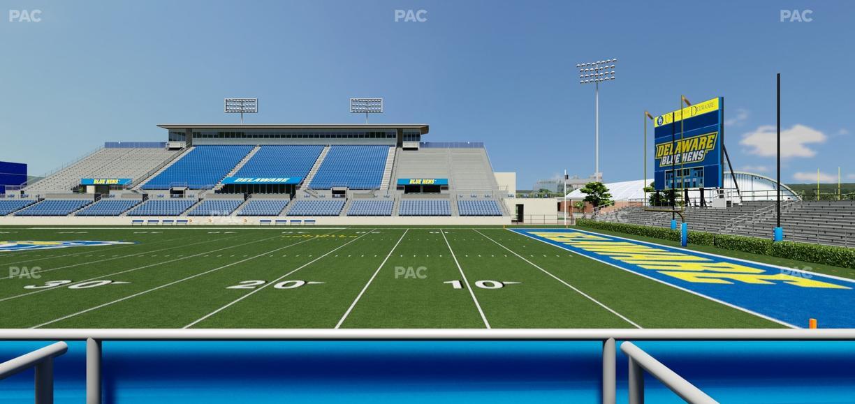 Delaware Stadium - Section East Box 58 Seat View