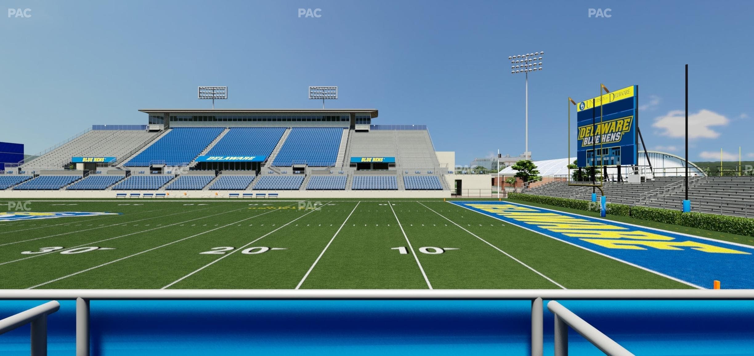 Delaware Stadium - Section East Box 58 Seat View