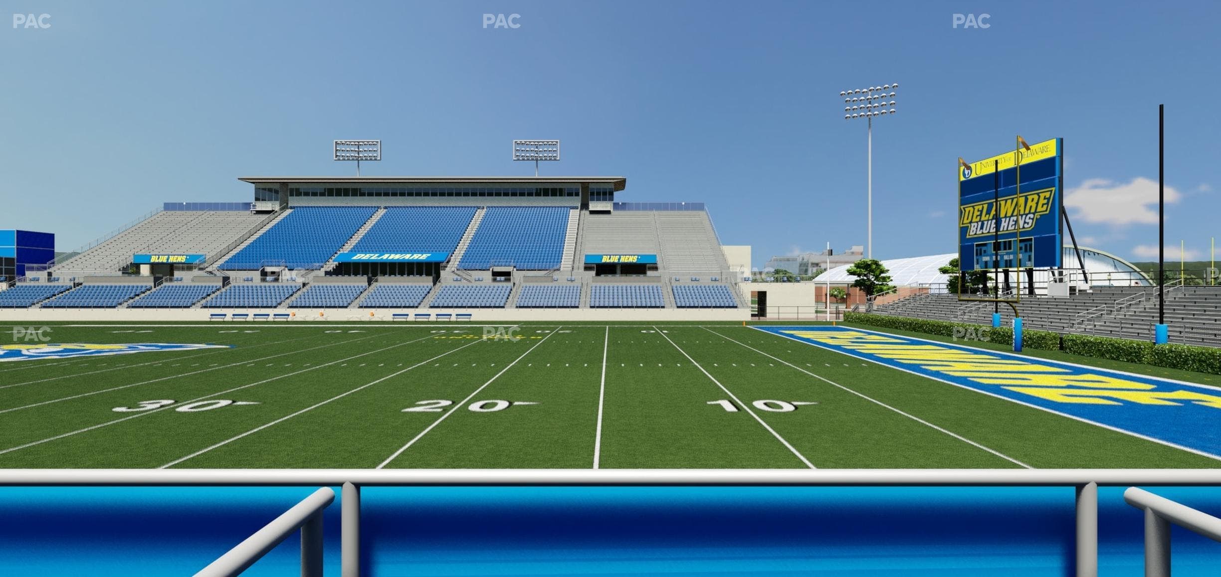 Delaware Stadium - Section East Box 59 Seat View