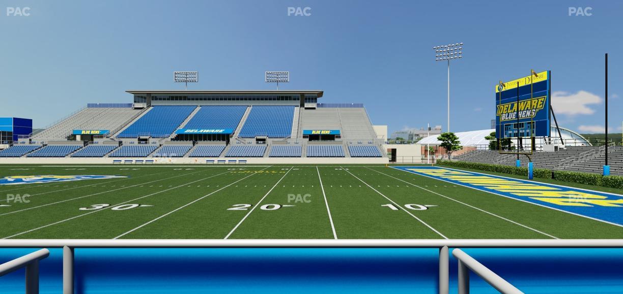 Delaware Stadium - Section East Box 60 Seat View