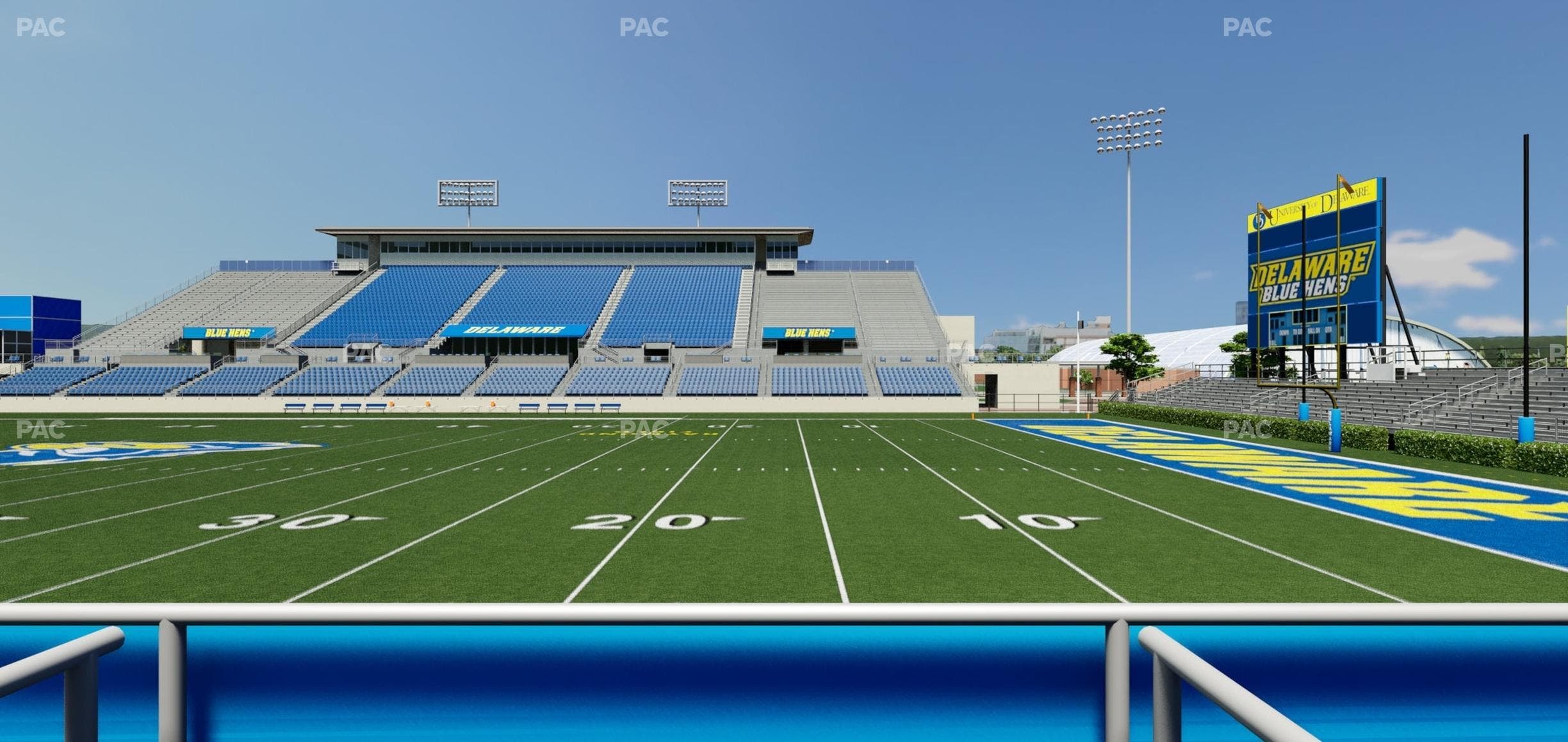 Delaware Stadium - Section East Box 60 Seat View