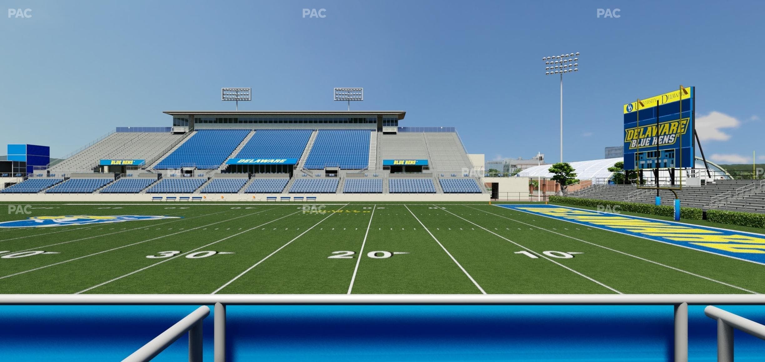 Delaware Stadium - Section East Box 61 Seat View