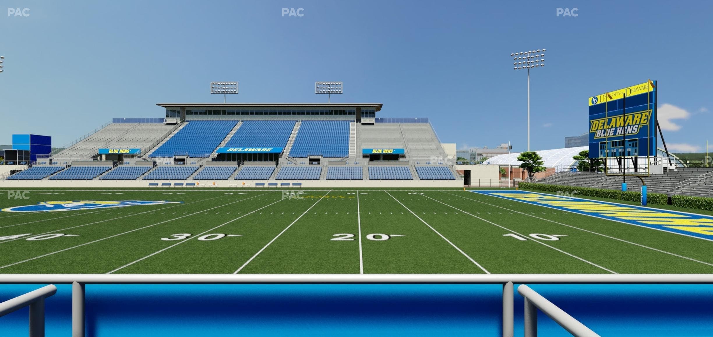 Delaware Stadium - Section East Box 62 Seat View