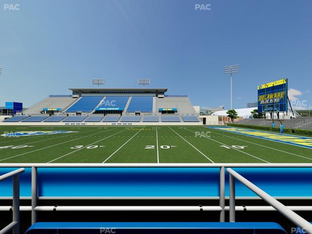 Delaware Stadium - Section East Box 62 Seat View