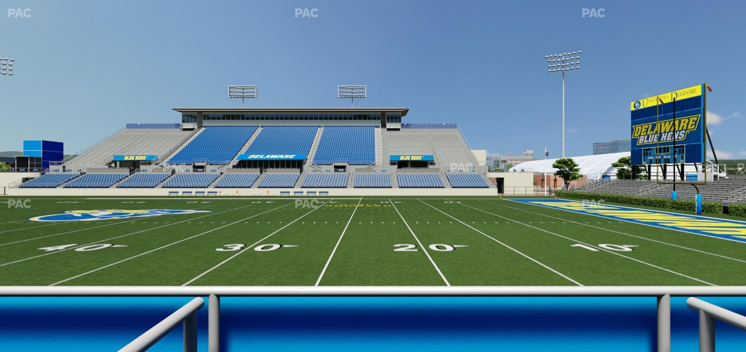 Delaware Stadium - Section East Box 63 Seat View