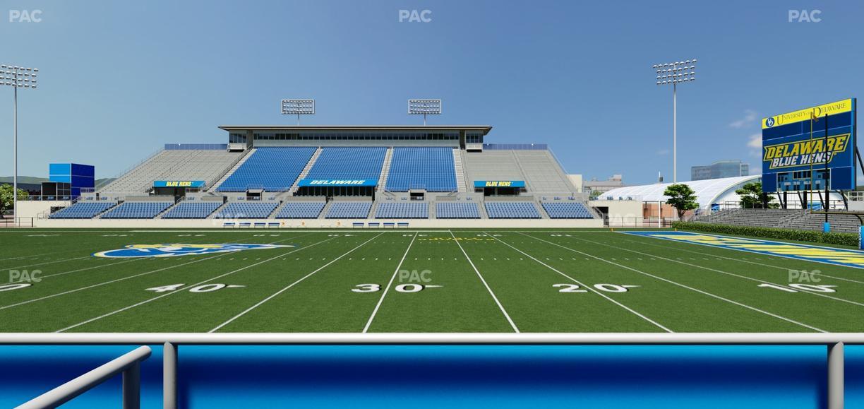 Delaware Stadium - Section East Box 65 Seat View