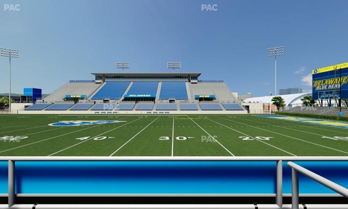Delaware Stadium - Section East Box 66 Seat View