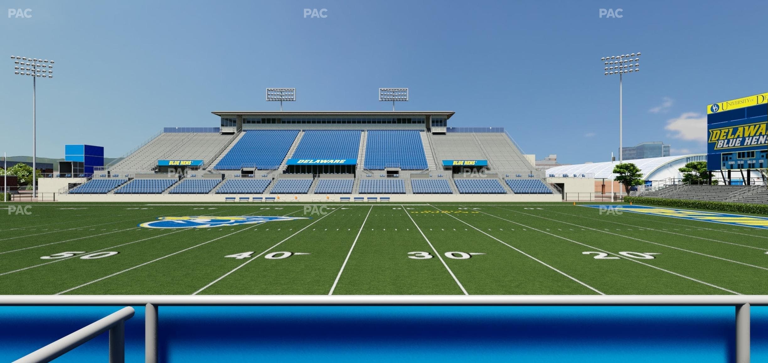 Delaware Stadium - Section East Box 67 Seat View