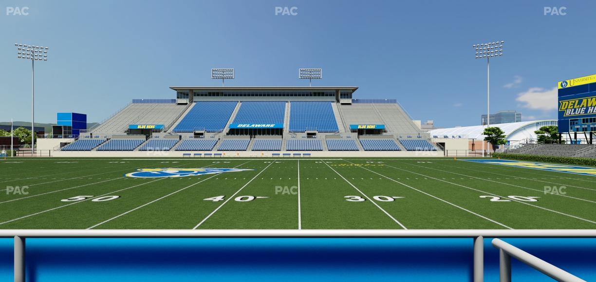 Delaware Stadium - Section East Box 68 Seat View