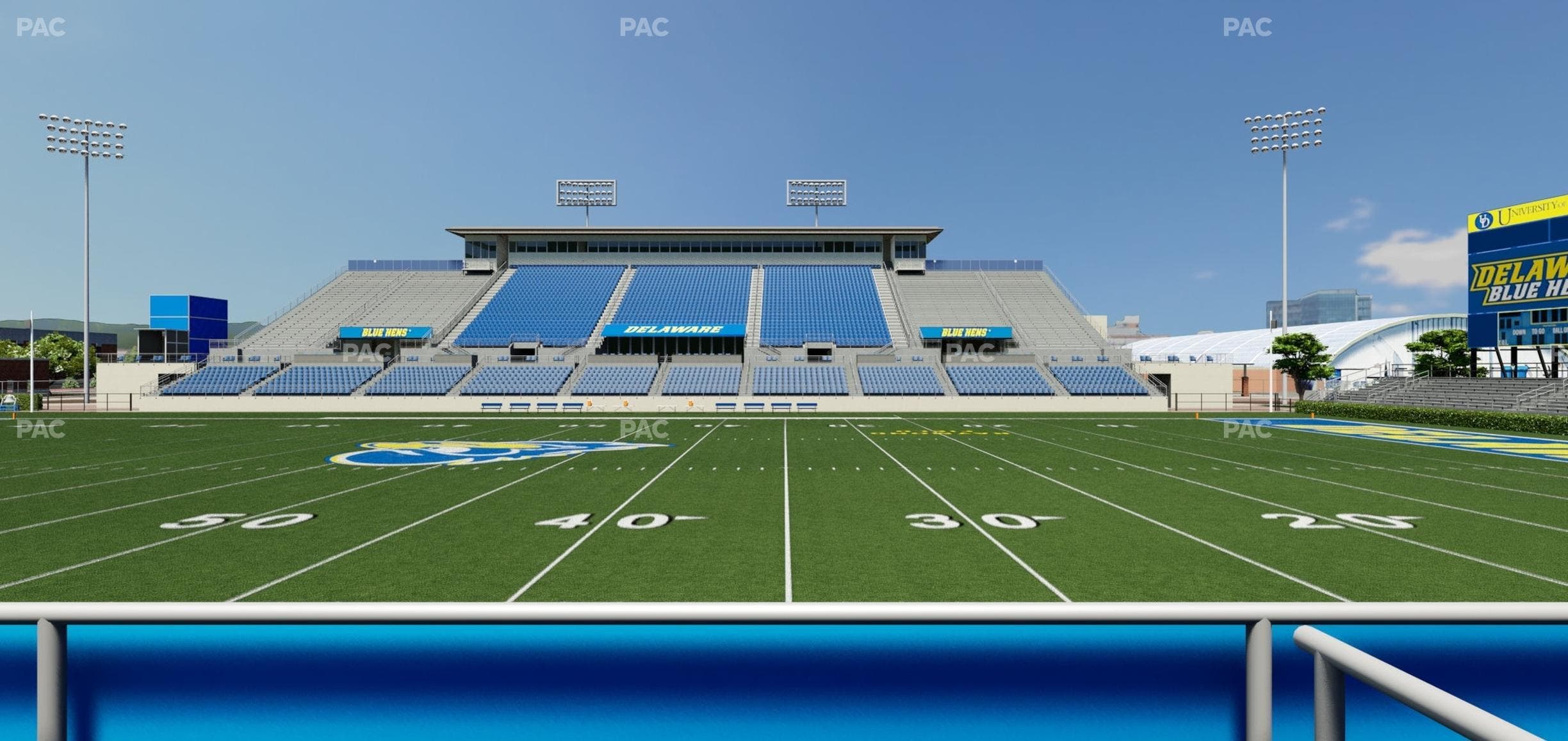 Delaware Stadium - Section East Box 68 Seat View