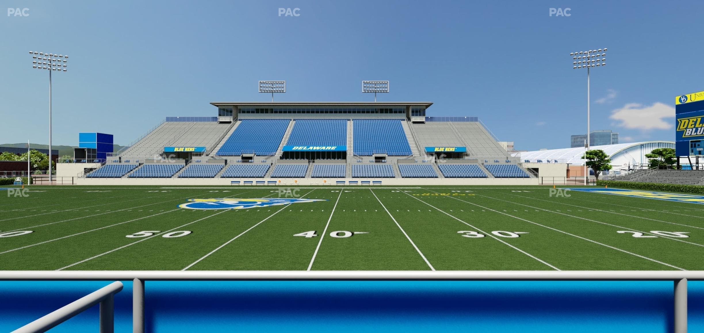 Delaware Stadium - Section East Box 69 Seat View