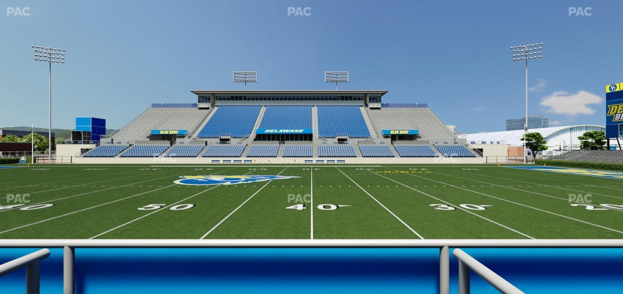 Delaware Stadium - Section East Box 70 Seat View