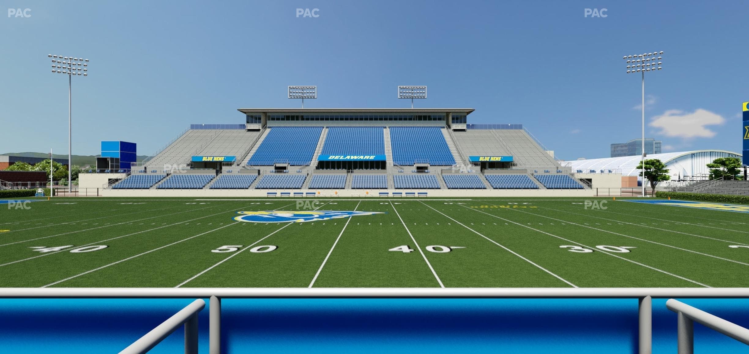 Delaware Stadium - Section East Box 71 Seat View