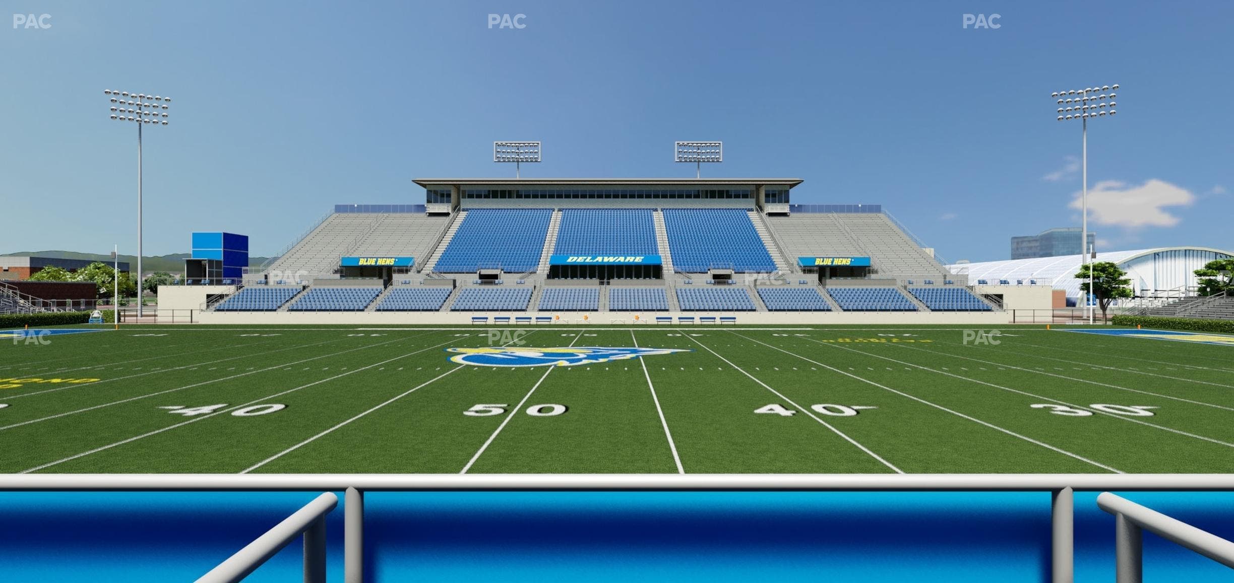 Delaware Stadium - Section East Box 73 Seat View