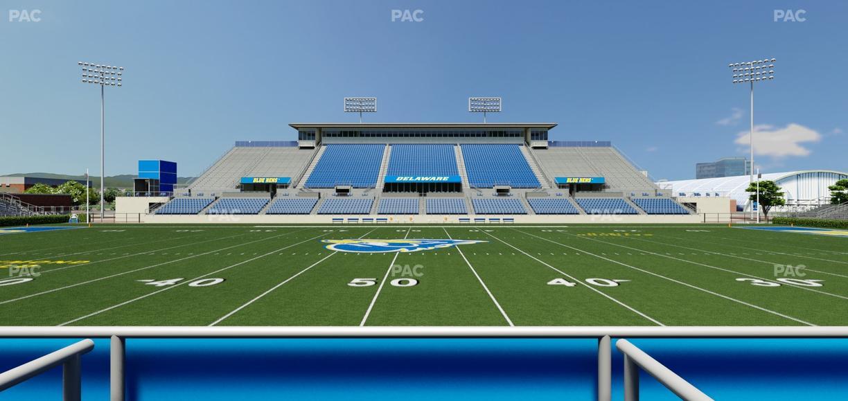 Delaware Stadium - Section East Box 74 Seat View