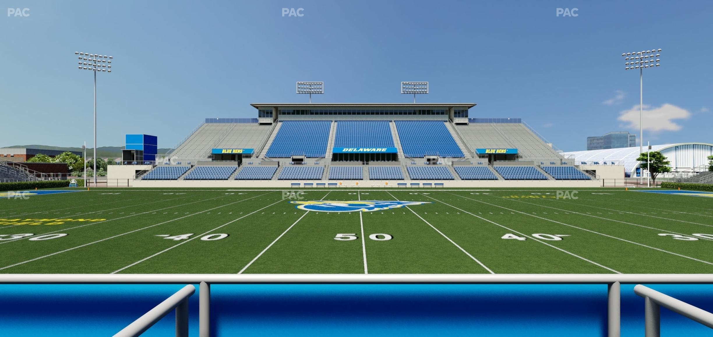 Delaware Stadium - Section East Box 75 Seat View