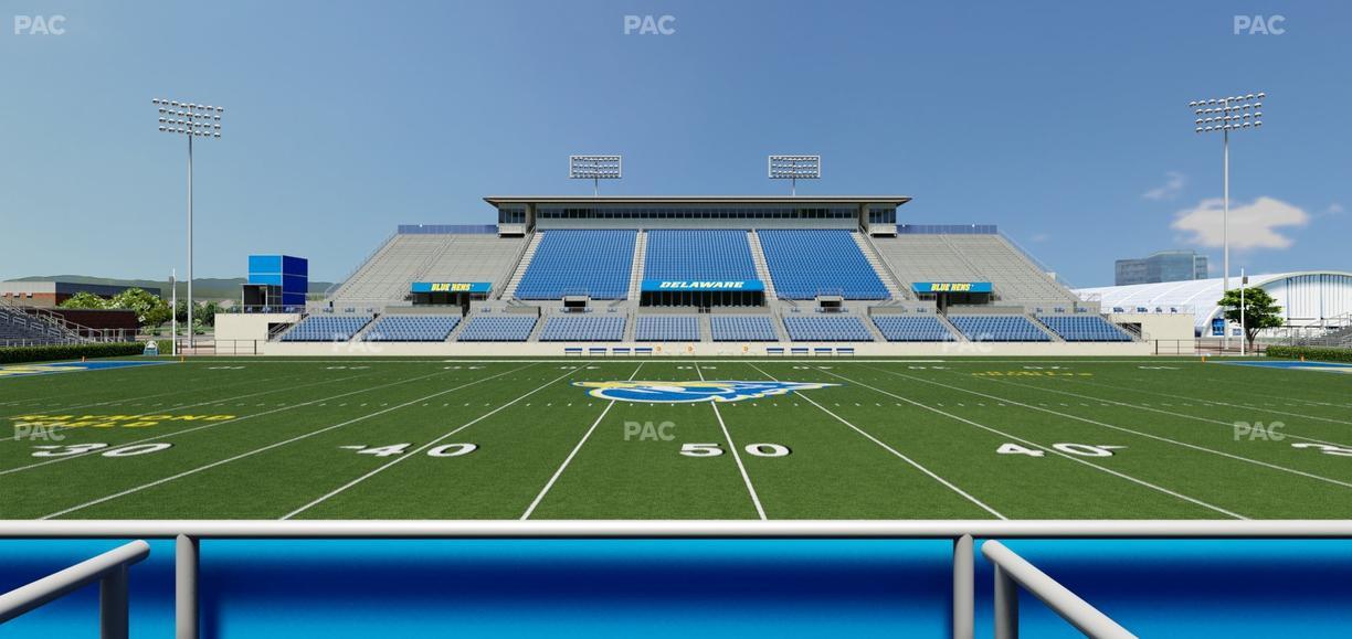 Delaware Stadium - Section East Box 76 Seat View