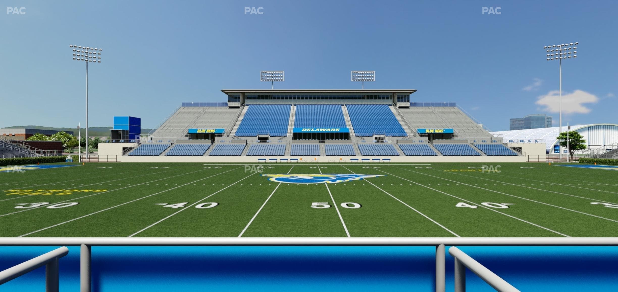 Delaware Stadium - Section East Box 76 Seat View