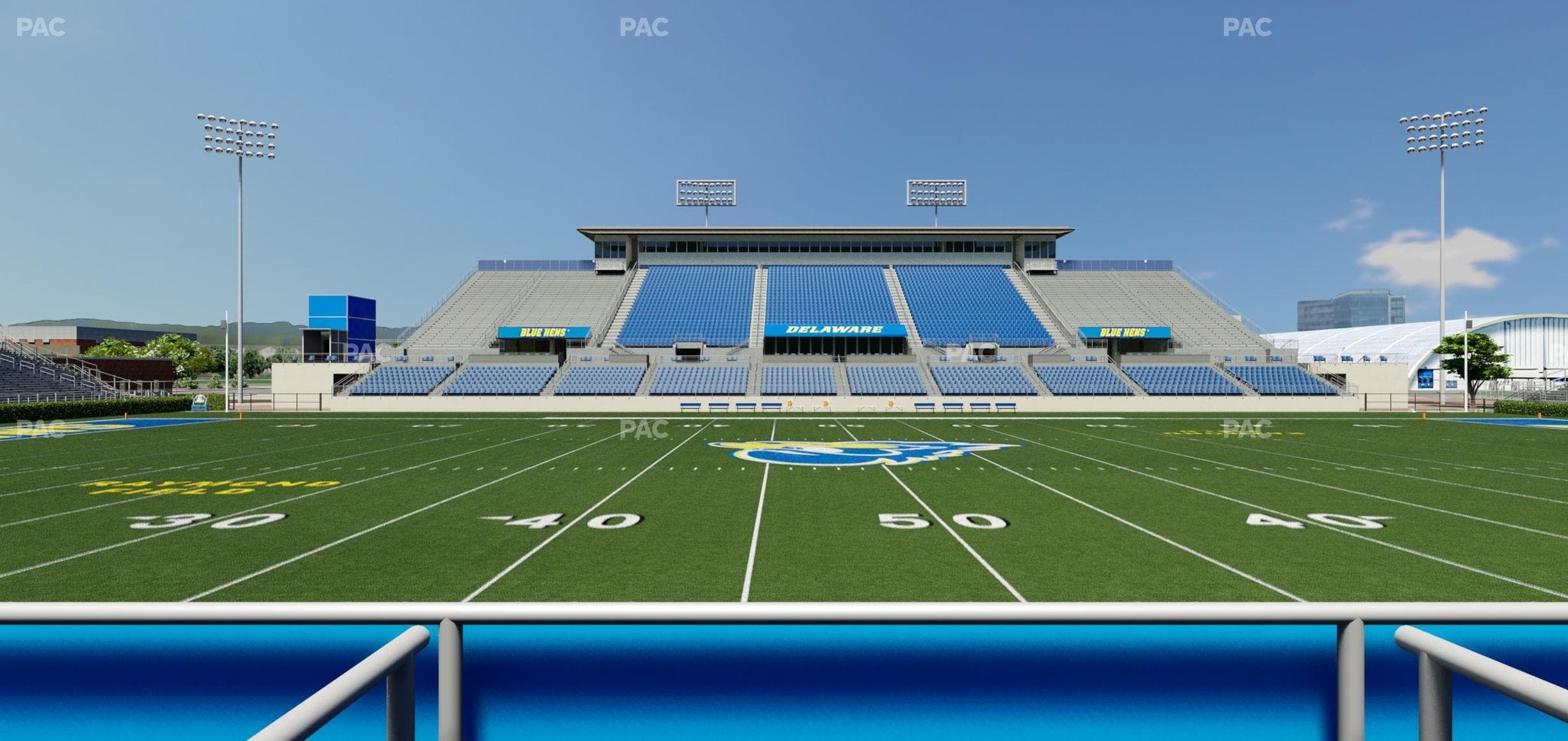Delaware Stadium - Section East Box 77 Seat View
