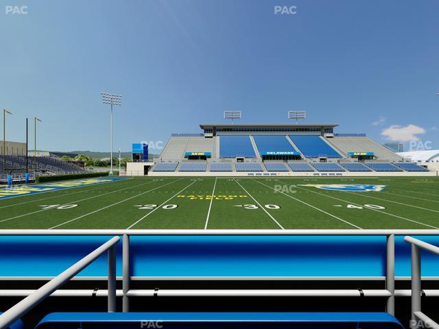 Delaware Stadium - Section East Box 85 Seat View