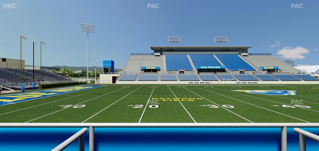 Delaware Stadium - Section East Box 87 Seat View