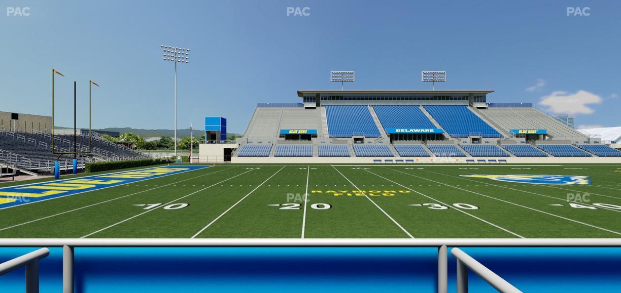 Delaware Stadium - Section East Box 88 Seat View