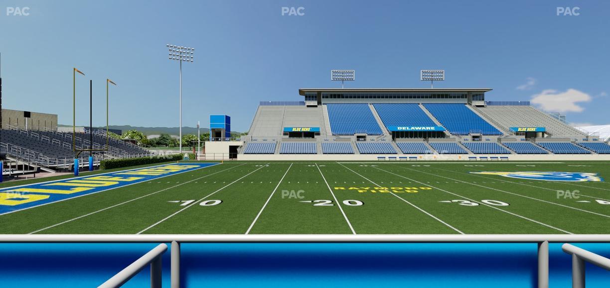 Delaware Stadium - Section East Box 89 Seat View
