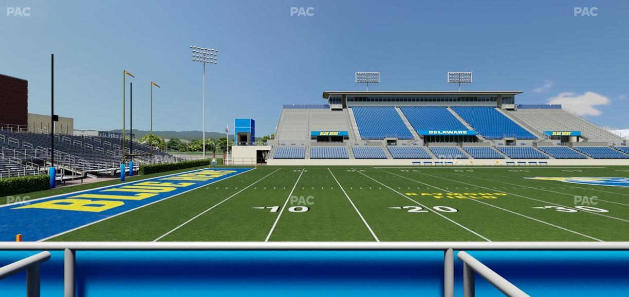 Delaware Stadium - Section East Box 92 Seat View