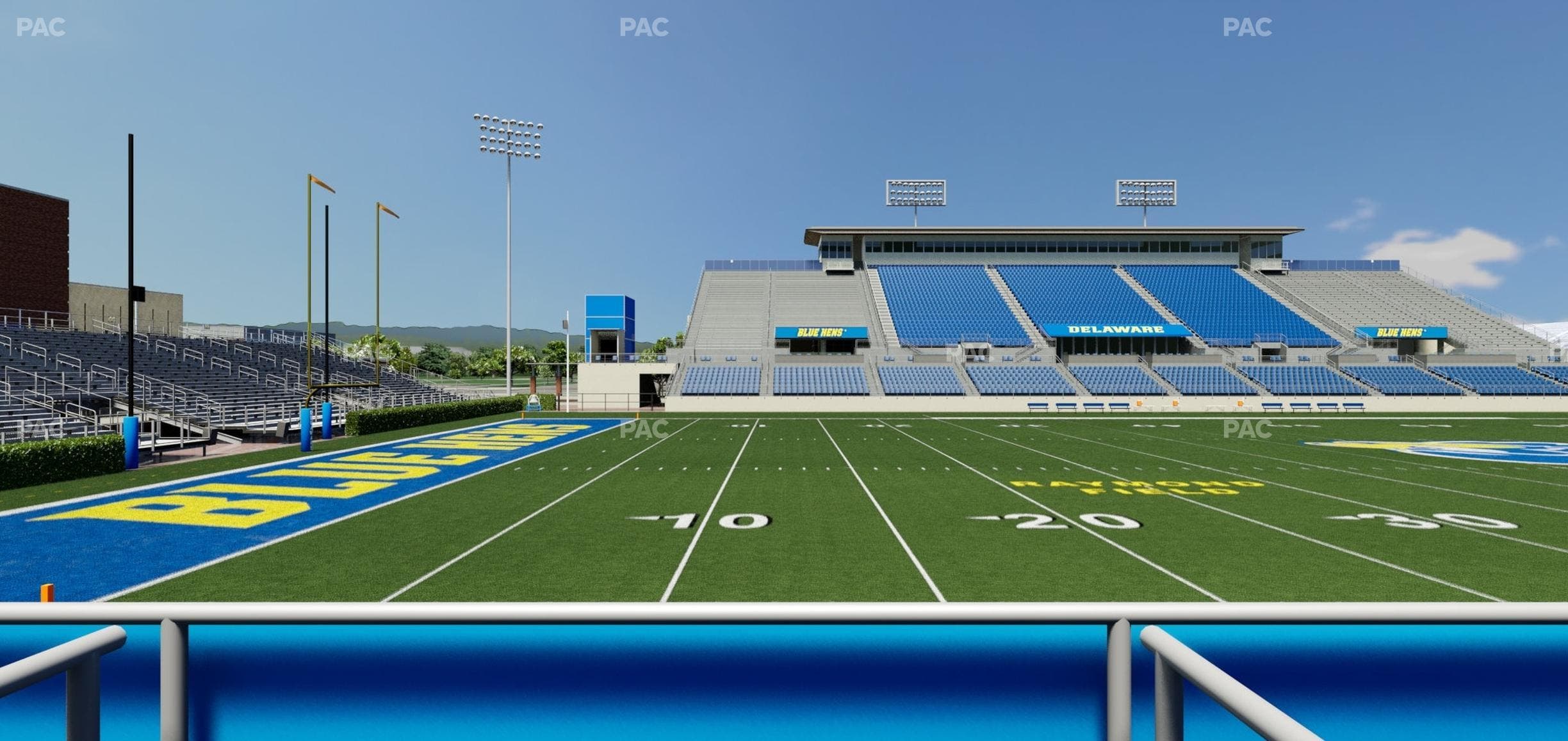 Delaware Stadium - Section East Box 92 Seat View