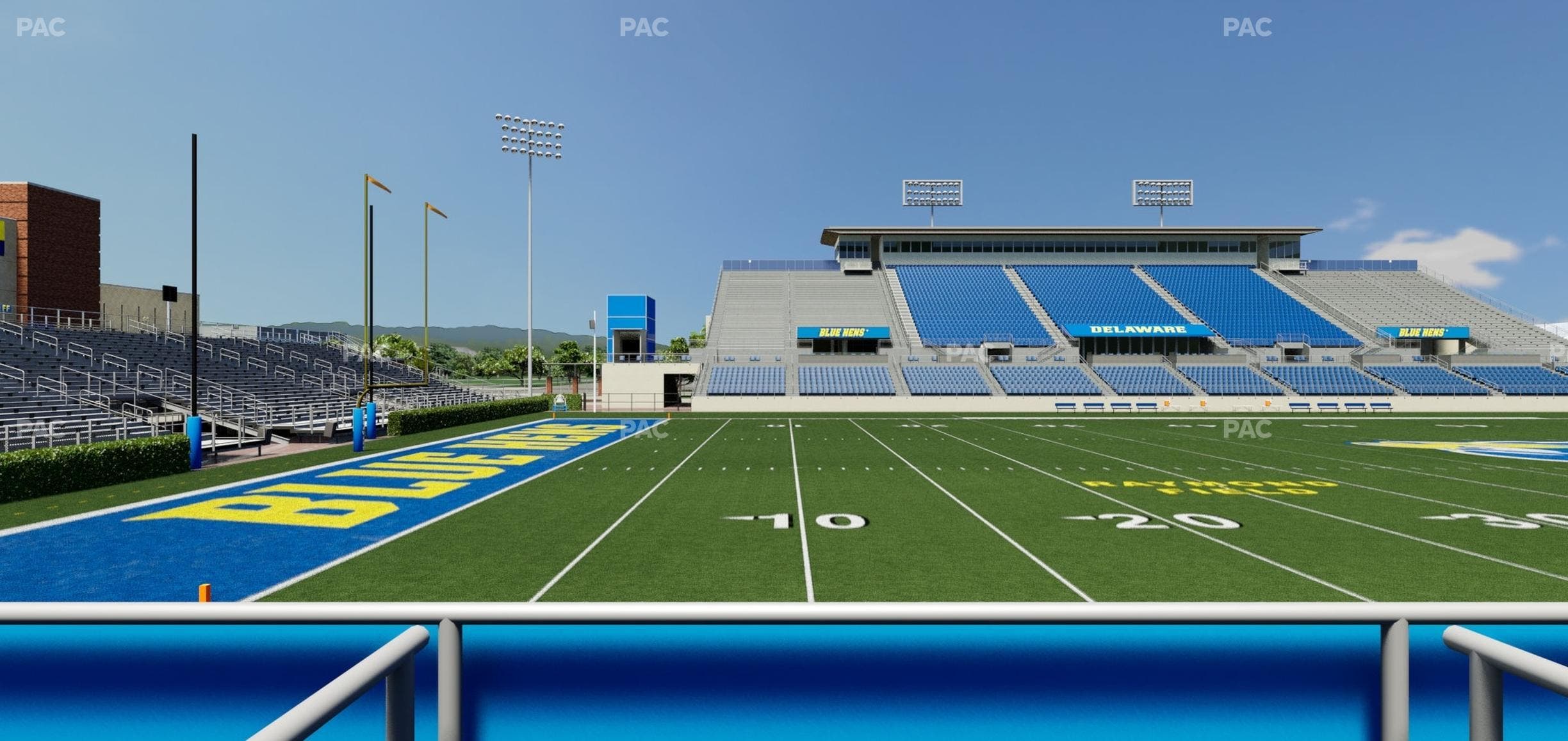 Delaware Stadium - Section East Box 93 Seat View