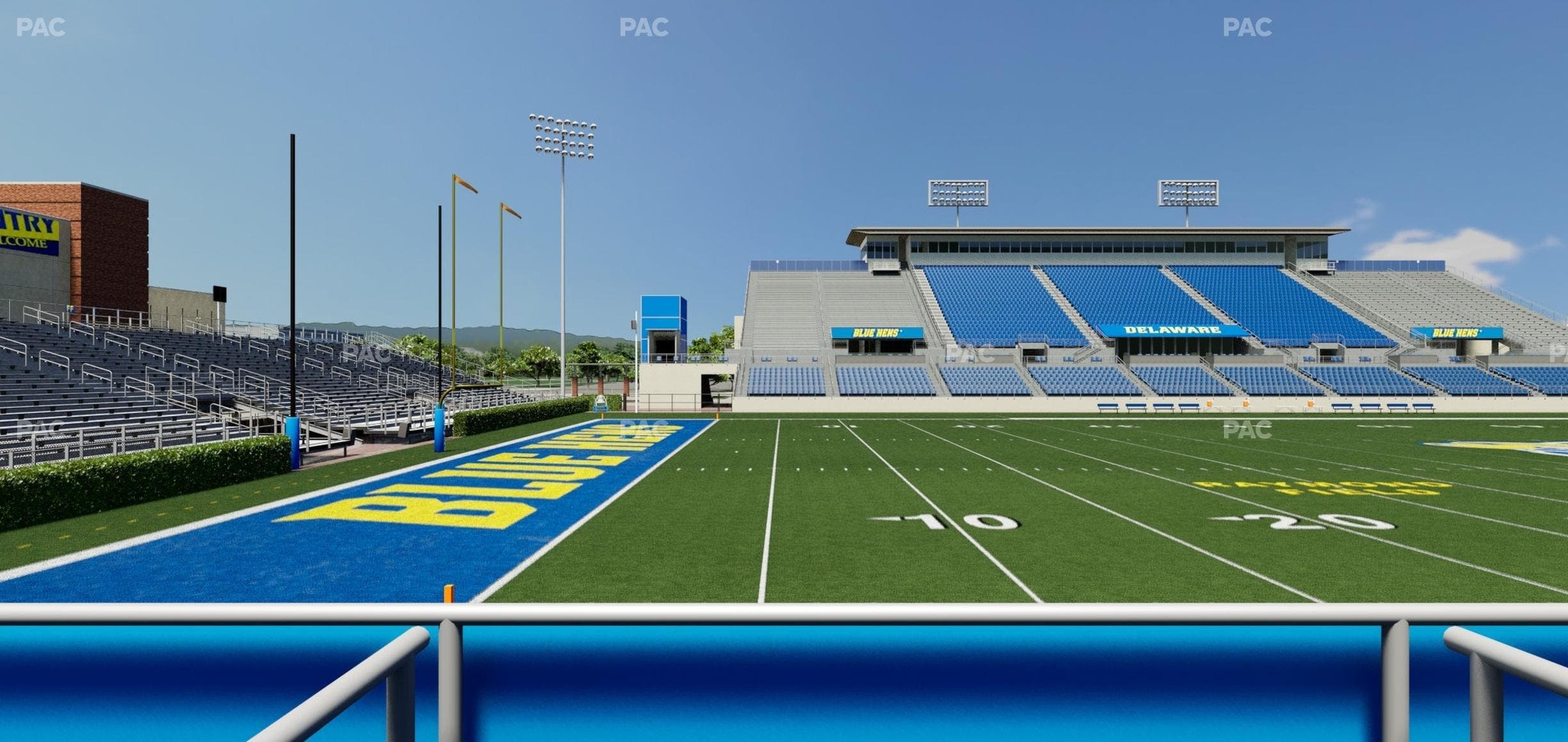 Delaware Stadium - Section East Box 95 Seat View